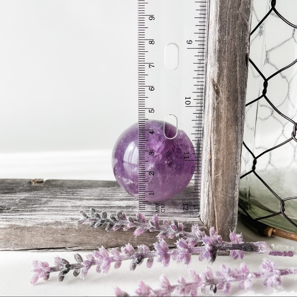 Amethyst 42 mm Sphere Orb Display - Picture 6 of 6